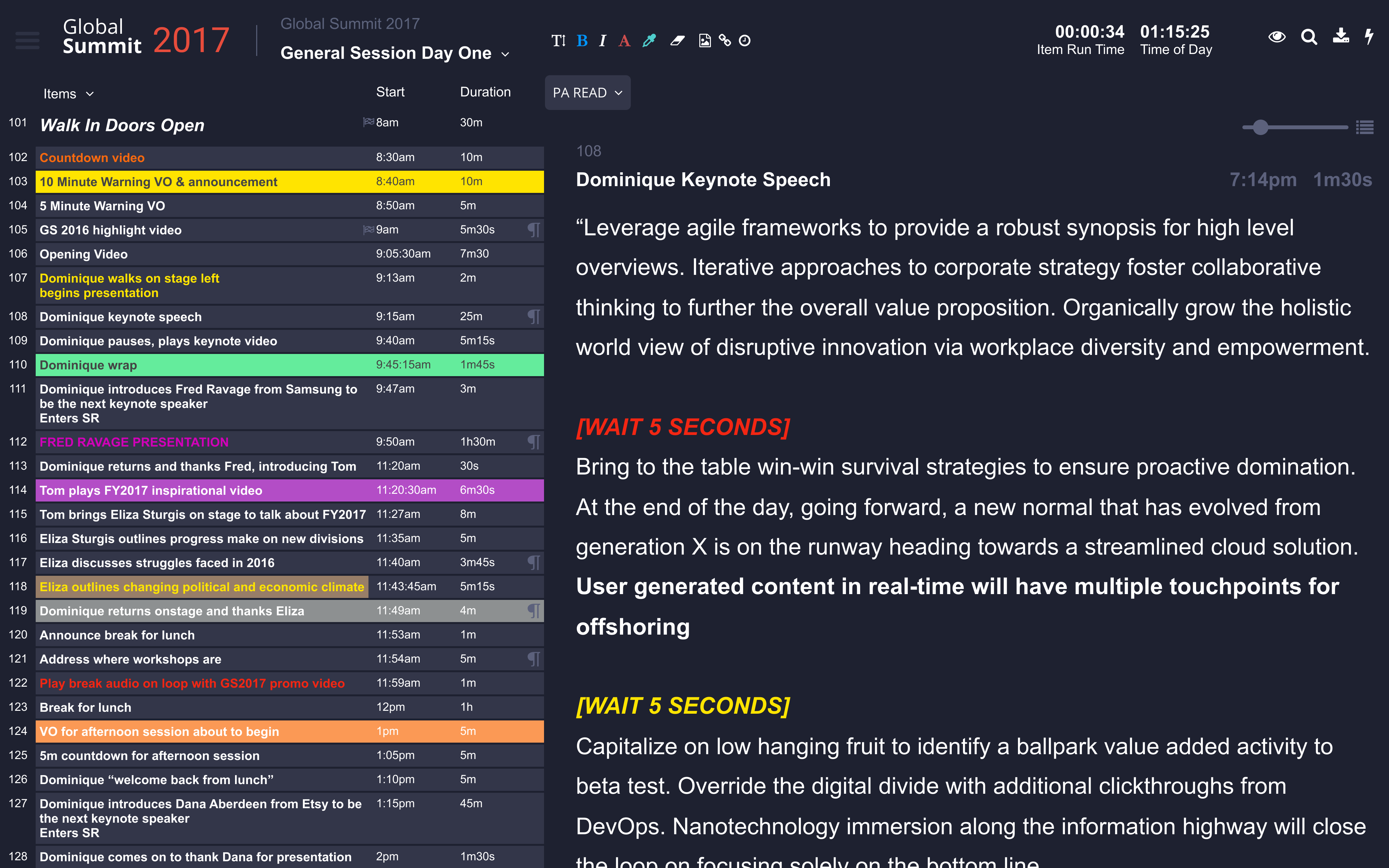 event-production-rundown